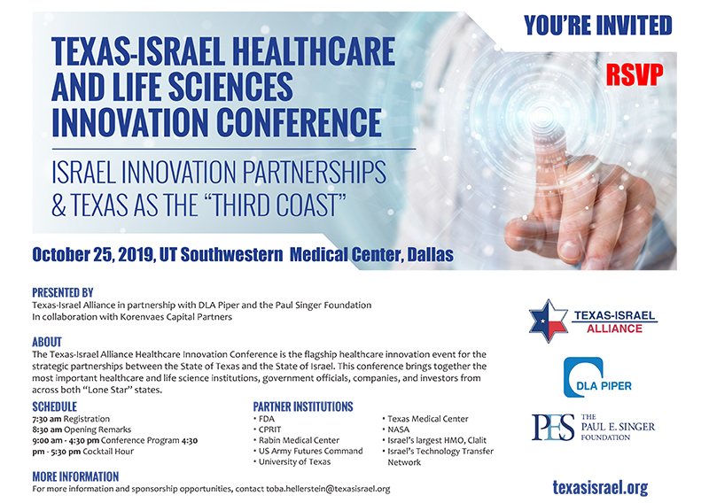 Register for Texas Israel Alliance Healthcare & Life Sciences Innovation Conference